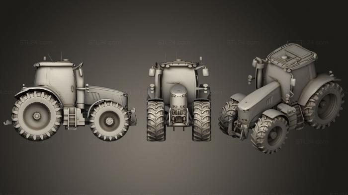 Автомобили и транспорт (Сельскохозяйственный трактор, CARS_0155) 3D модель для ЧПУ станка